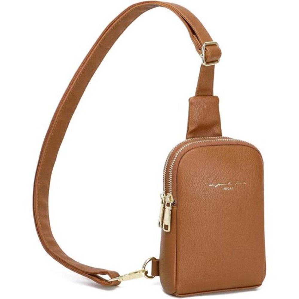 Small Sling Bag for Women, Crossbody Travel Bag, Ideal Gift, Brown